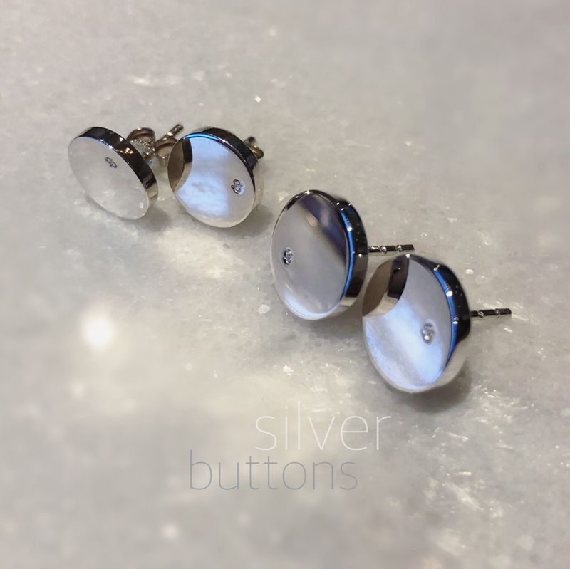 Silver Buttons - large