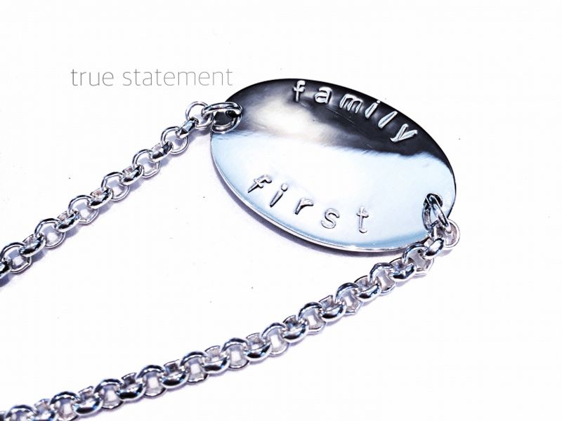 Personalized silver bracelet